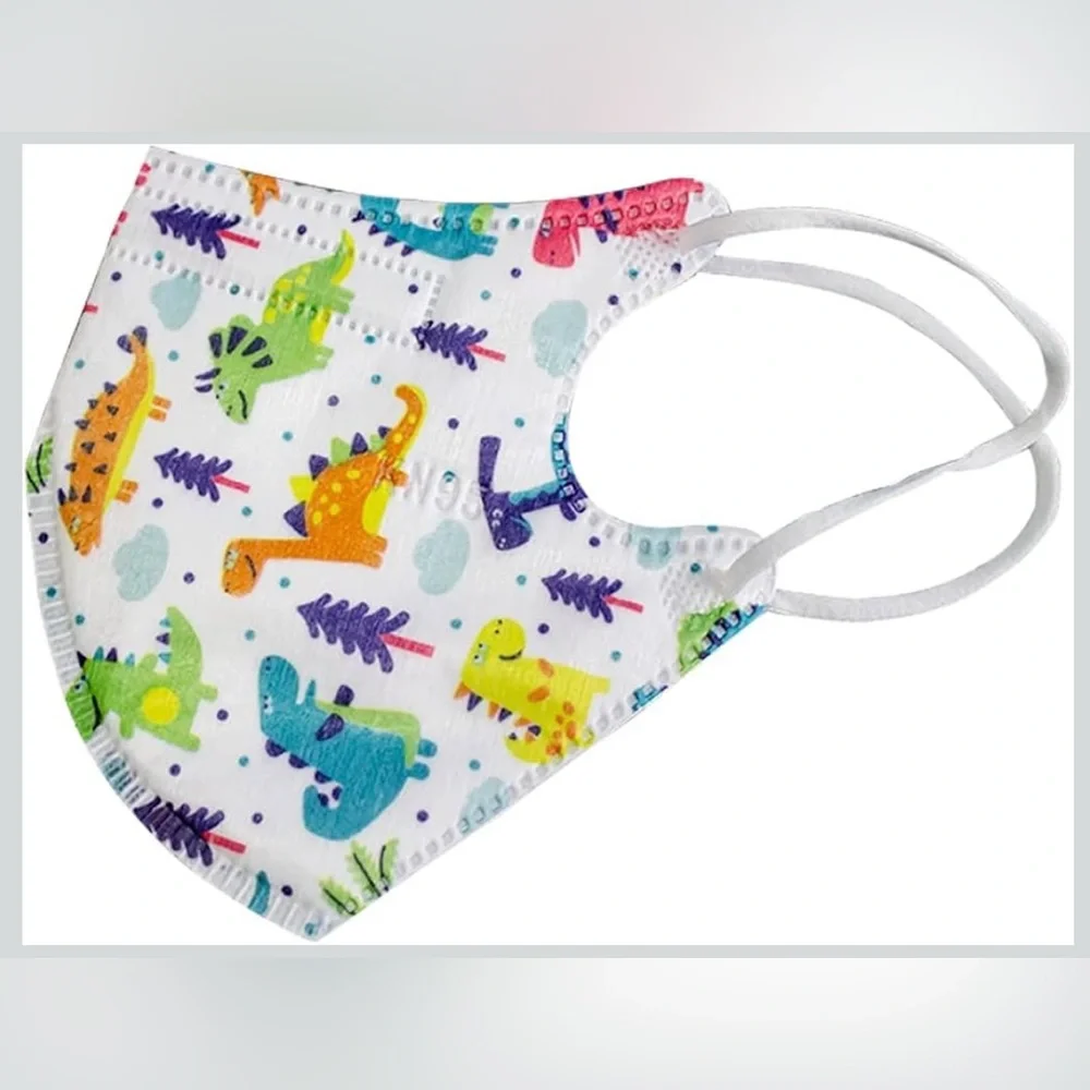 Colorful Dinosaur Kids Face Mask